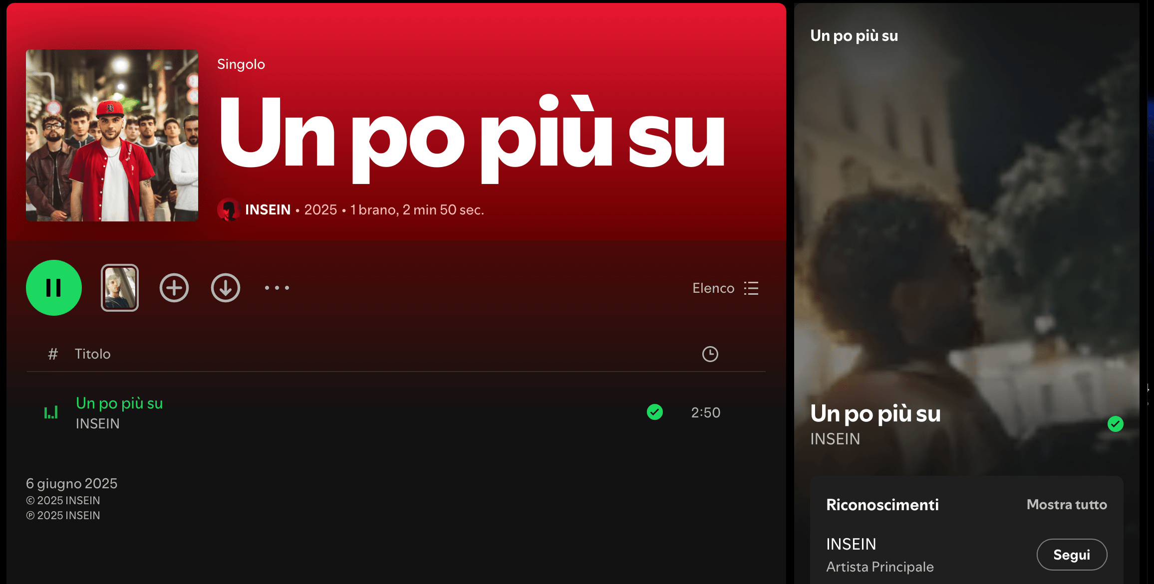 “Un po’ più su” di INSEIN – La risalita lenta e luminosa dell’anima