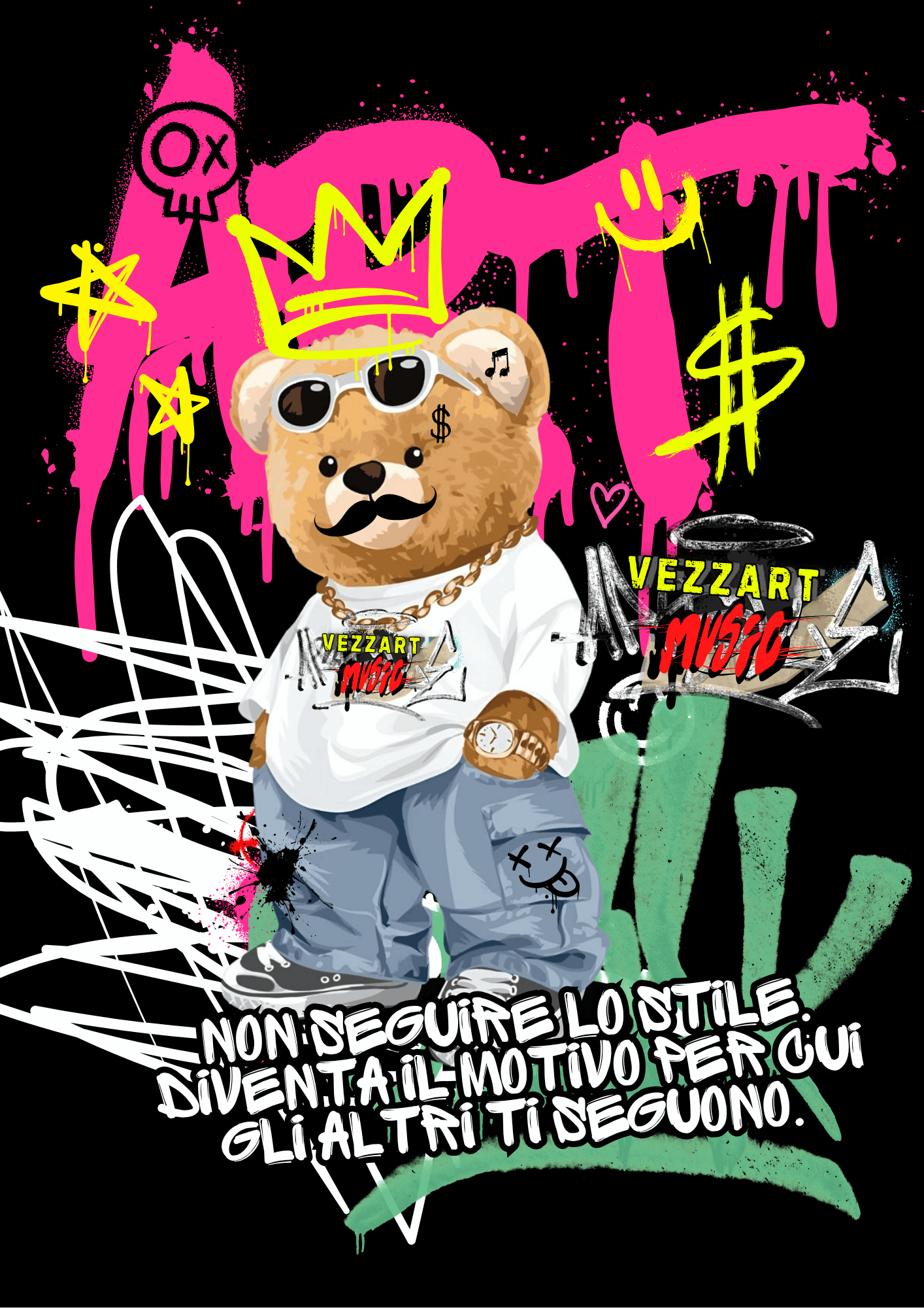 T-SHIRT ” FOLLOW YOURSELF” - Retro