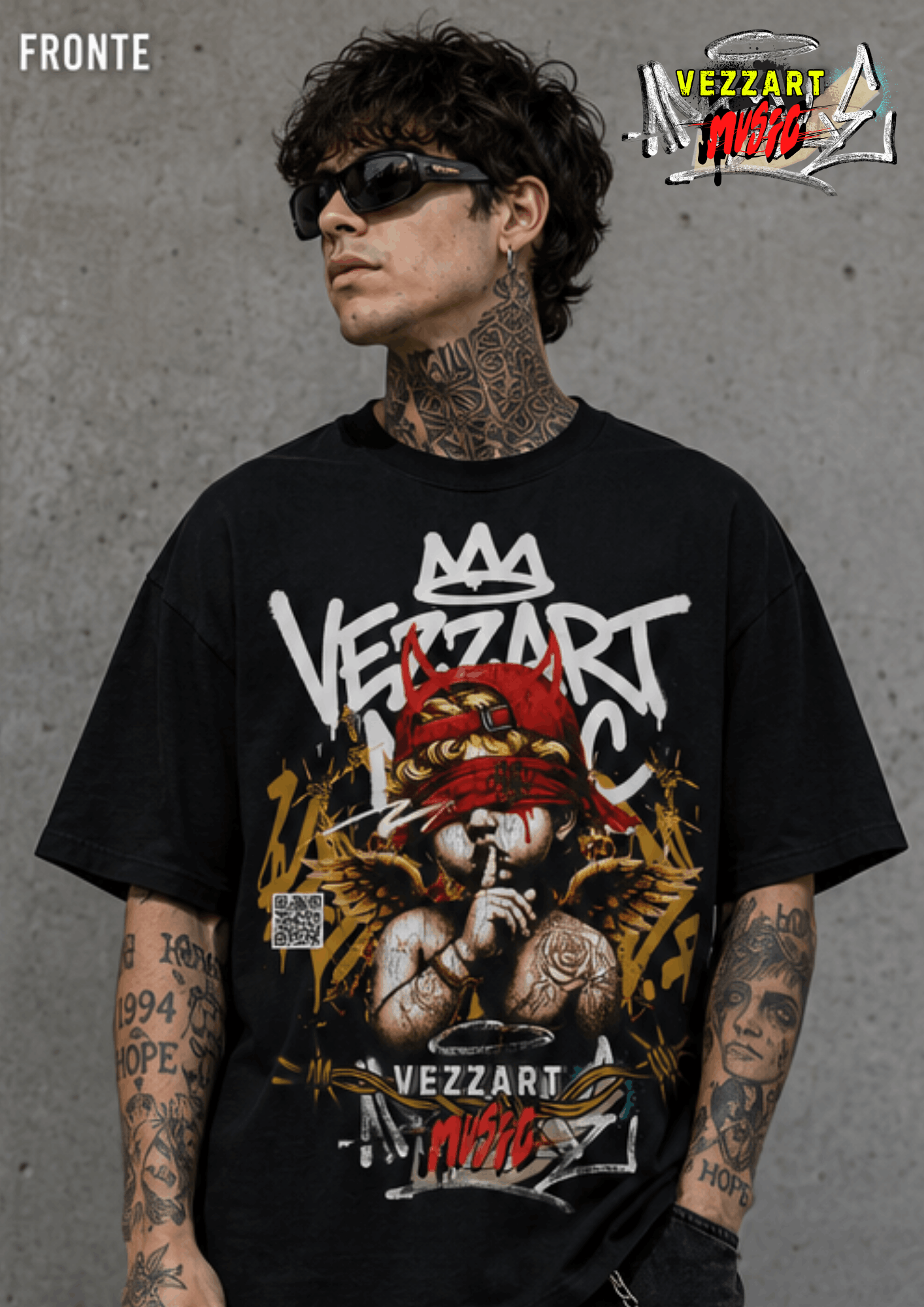 T-SHIRT ” SILENT REBEL” - Fronte