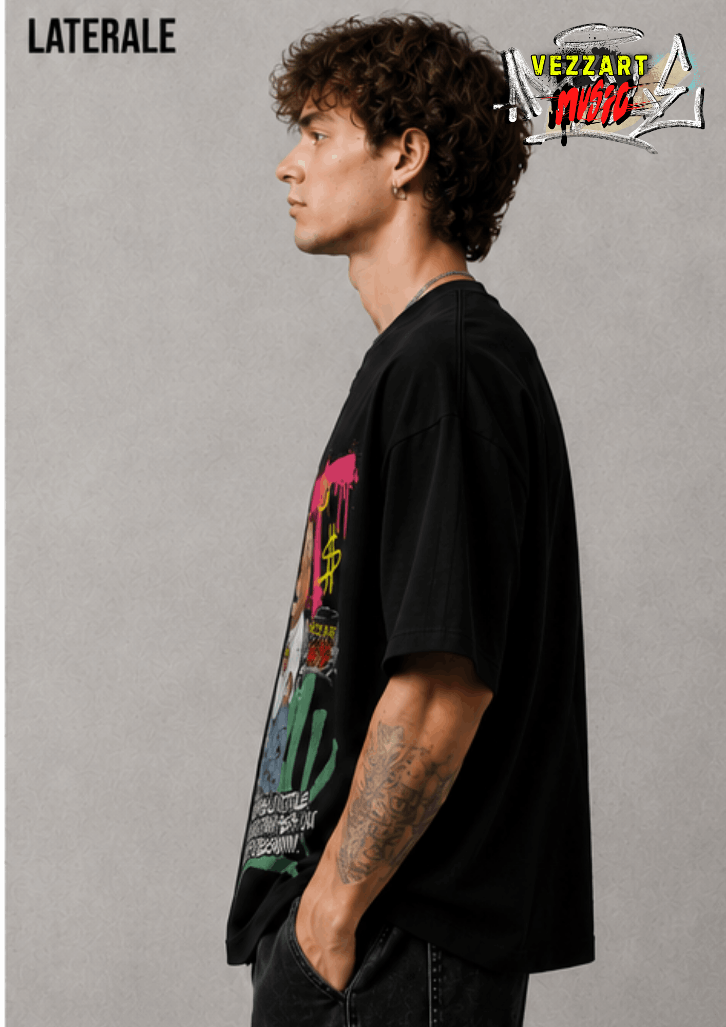 T-SHIRT ” FOLLOW YOURSELF” - Lato sinistro