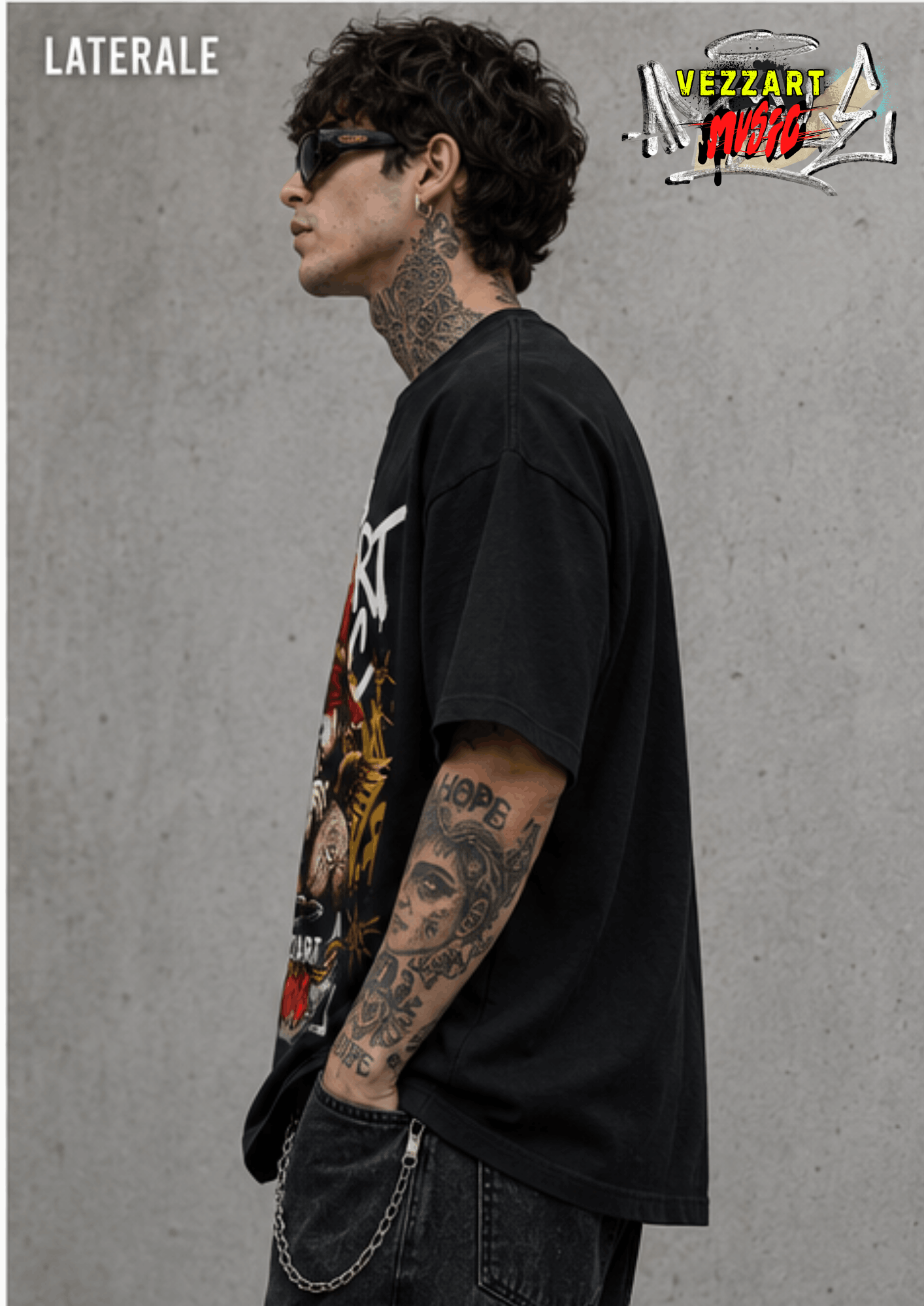 T-SHIRT ” SILENT REBEL” - Lato sinistro
