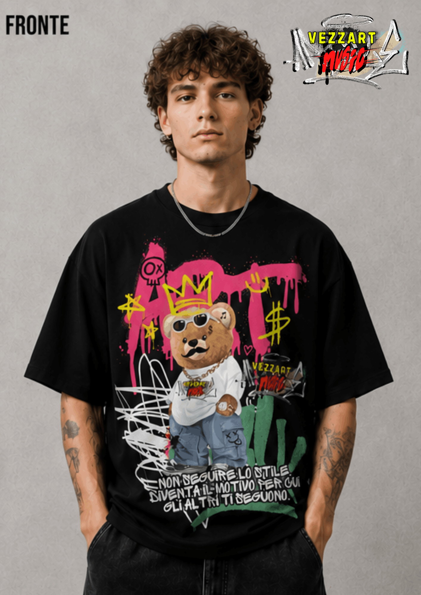 T-SHIRT ” FOLLOW YOURSELF” - Fronte