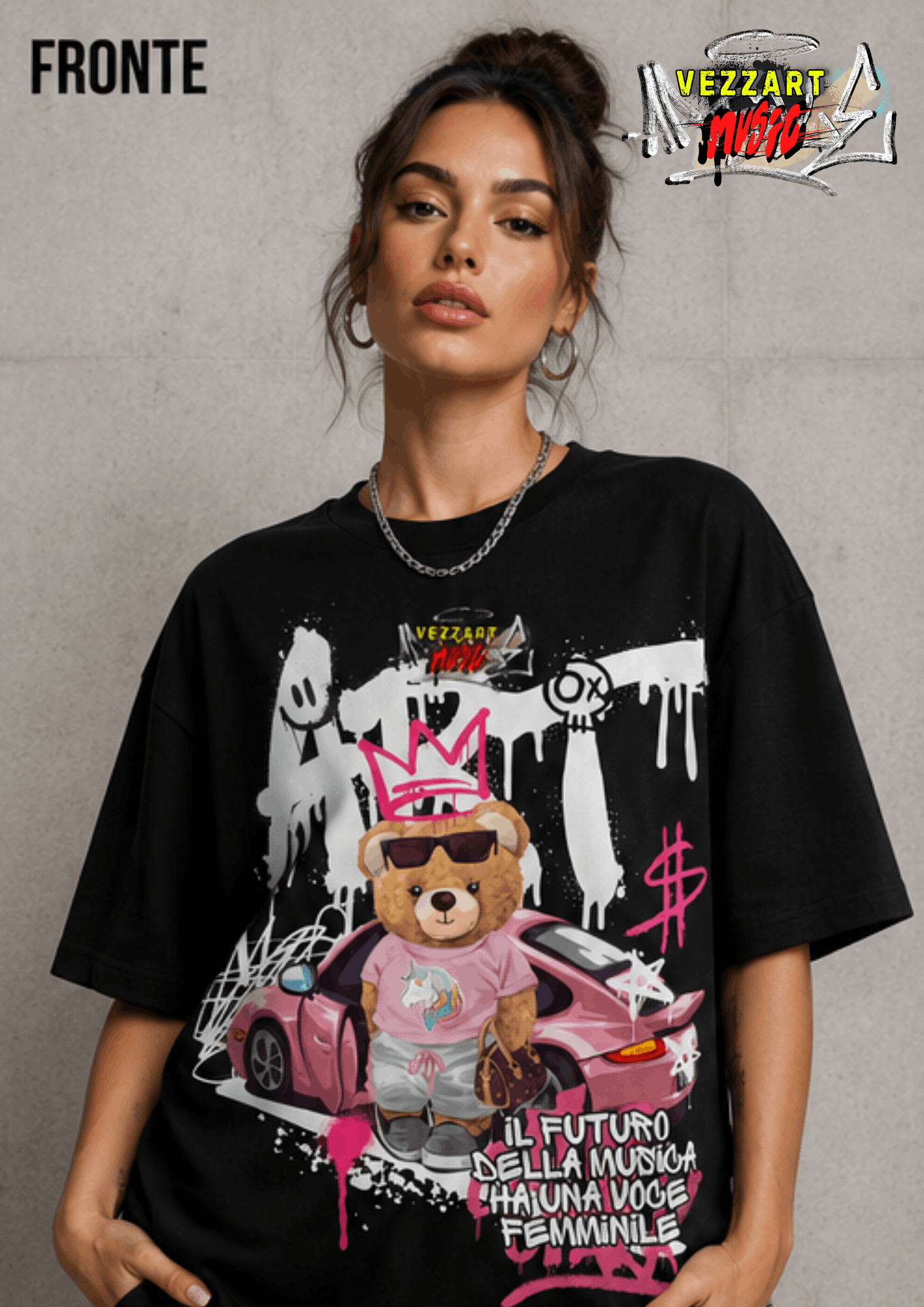 T-SHIRT ” VOCE FEMMINA” - Fronte
